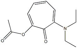 2-(Acetoxy)-7-(diethylamino)-2,4,6-cycloheptatrien-1-one,,结构式