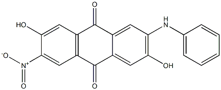 2-Anilino-3,7-dihydroxy-6-nitroanthraquinone