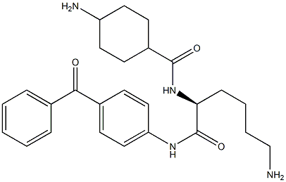 4-(N2-[(4-Aminocyclohexyl)carbonyl]-L-lysylamino)benzophenone Structure
