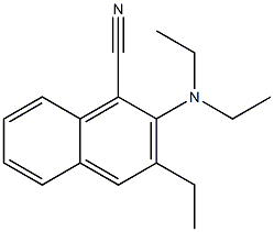 2-(Diethylamino)-3-ethylnaphthalene-1-carbonitrile Structure