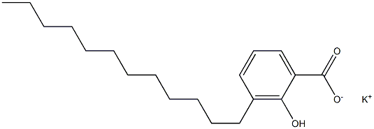 3-Dodecyl-2-hydroxybenzoic acid potassium salt Structure