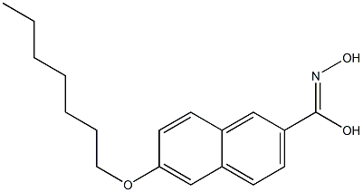  6-Heptyloxynaphthalene-2-carbohydroximic acid