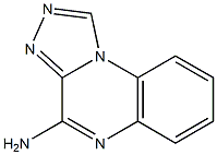 4-アミノ[1,2,4]トリアゾロ[4,3-a]キノキサリン 化学構造式