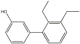 3-(2,3-ジエチルフェニル)フェノール 化学構造式