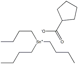 Cyclopentanecarboxylic acid tributyltin(IV) salt,,结构式