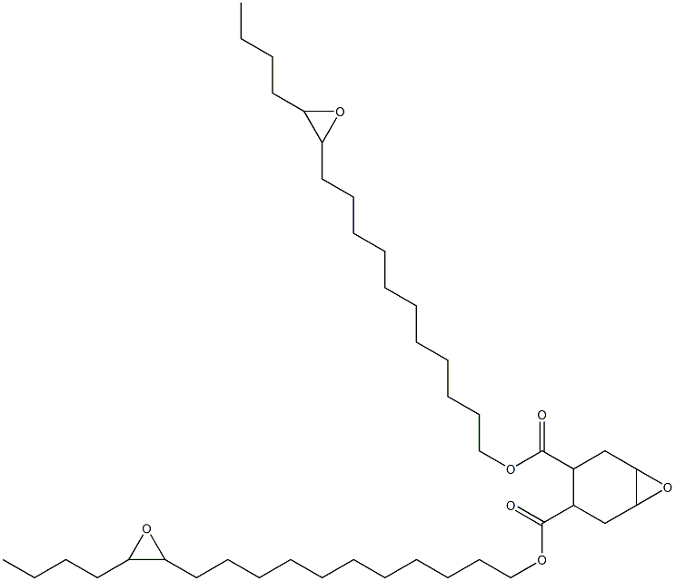 7-Oxabicyclo[4.1.0]heptane-3,4-dicarboxylic acid bis(12,13-epoxyheptadecan-1-yl) ester Structure