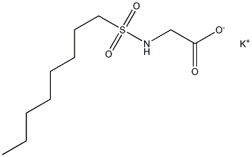 N-Octylsulfonylglycine potassium salt 结构式