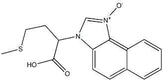 2-[(3H-Naphth[1,2-d]imidazole 1-oxide)-3-yl]-4-(methylthio)butanoic acid Struktur