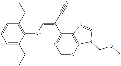 9-(Methoxymethyl)-6-[(E)-1-cyano-2-[(2,6-diethylphenyl)amino]ethenyl]-9H-purine