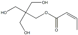 (Z)-2-Butenoic acid 3-hydroxy-2,2-bis(hydroxymethyl)propyl ester,,结构式
