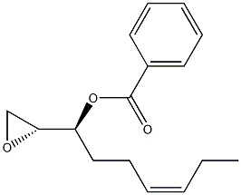 (2R,3S,6Z)-1,2-Epoxy-3-(benzoyloxy)-6-nonene Struktur