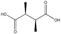 (2S,3S)-2,3-ジメチルこはく酸 化学構造式