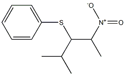 2-Methyl-4-nitro-3-(phenylthio)pentane,,结构式