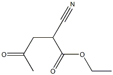 2-Cyano-4-oxopentanoic acid ethyl ester 结构式