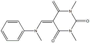 (Z)-5,6-Dihydro-6-methylene-5-(phenylmethylaminomethylene)-1,3-dimethylpyrimidine-2,4(1H,3H)-dione
