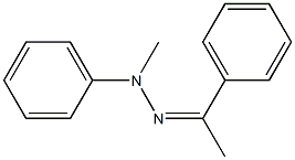 Acetophenone methyl(phenyl)hydrazone,,结构式