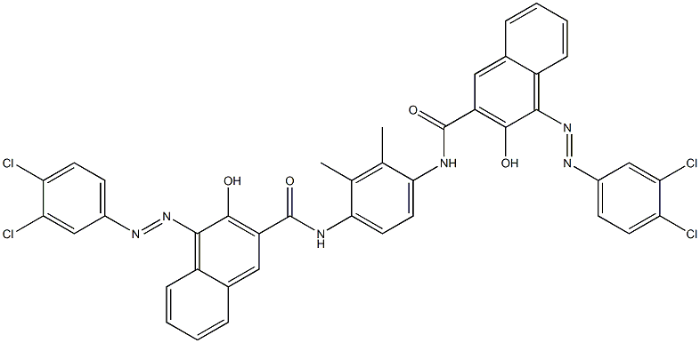  1,4-Bis[1-[(3,4-dichlorophenyl)azo]-2-hydroxy-3-naphtylcarbonylamino]-2,3-dimethylbenzene