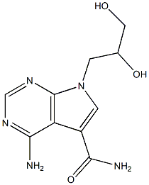 4-Amino-7-(2,3-dihydroxypropyl)-7H-pyrrolo[2,3-d]pyrimidine-5-carboxamide
