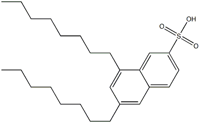 6,8-Dioctyl-2-naphthalenesulfonic acid Structure