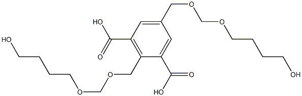 2,5-Bis(8-hydroxy-2,4-dioxaoctan-1-yl)isophthalic acid 结构式