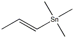 Trimethyl(1-propenyl)stannane Structure