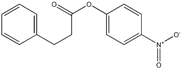 Benzenepropionic acid 4-nitrophenyl ester,,结构式