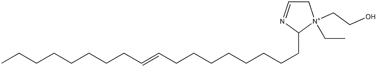 1-Ethyl-1-(2-hydroxyethyl)-2-(9-octadecenyl)-3-imidazoline-1-ium Structure