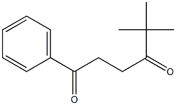 1-フェニル-5,5-ジメチル-1,4-ヘキサンジオン 化学構造式