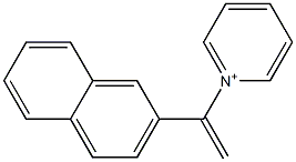 1-[1-(2-Naphtyl)ethenyl]pyridinium Structure