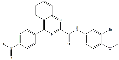 N-(4-Methoxy-3-bromophenyl)-4-(4-nitrophenyl)quinazoline-2-carboxamide Structure