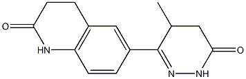 3,4-Dihydro-6-[(1,4,5,6-tetrahydro-4-methyl-6-oxopyridazin)-3-yl]quinolin-2(1H)-one Structure