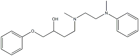 1-Phenoxy-4-[N-[2-(N-phenylmethylamino)ethyl]methylamino]-2-butanol 结构式