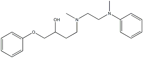 1-Phenoxy-4-[N-[2-(N-phenylmethylamino)ethyl]methylamino]-2-butanol Structure