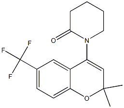  1-(6-Trifluoromethyl-2,2-dimethyl-2H-1-benzopyran-4-yl)piperidin-2-one