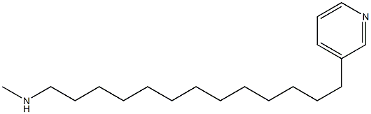 N-Methyl-13-(3-pyridyl)-1-tridecanamine,,结构式