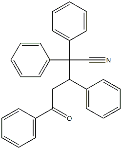 5-Oxo-2,2,3,5-tetraphenylvaleronitrile Struktur