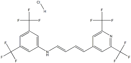  (4-Aza-4-(3,5-bis(trifluoromethyl)phenyl)buta-1,3-dienyl)(3,5-bis(trifluoromethyl)phenyl)amine, hydrochloride