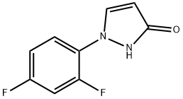 1-(2,4-DIFLUOROPHENYL)-1,2-DIHYDRO-3H-PYRAZOL-3-ONE Struktur