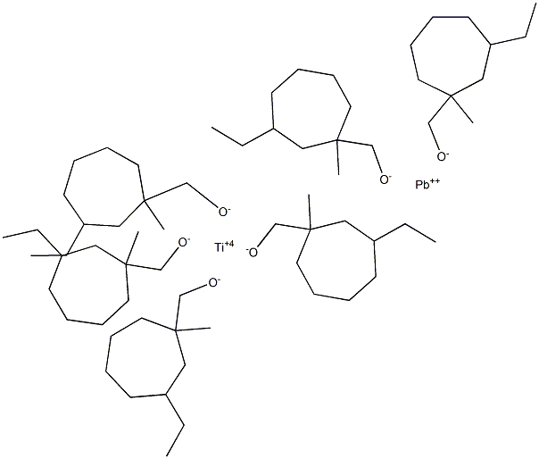 Lead titanium 2-ethylhexano-isopropoxide, 50% w/v in isopropanol, 99% (metals basis) Structure