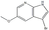 3-Bromo-5-methoxy-7-azaindole 化学構造式