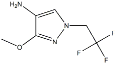 3-Methoxy-1-(2,2,2-trifluoro-ethyl)-1H-pyrazol-4-ylamine Struktur