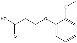 3-(2-Methoxyphenoxy)propanoic acid Structure