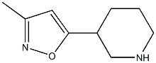 3-(3-Methyl-5-isoxazolyl)piperidine 结构式