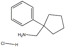 C-(1-Phenyl-cyclopentyl)-methylamine hydrochloride Structure
