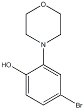 4-Bromo-2-(N-morpholino)phenol 化学構造式