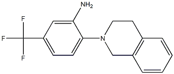 2-[3,4-Dihydro-2(1H)-isoquinolinyl]-5-(trifluoromethyl)aniline,,结构式