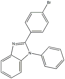 1-苯基-2-(4-溴苯基)苯并咪唑,,结构式