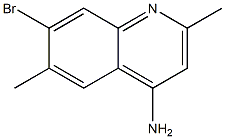 4-Amino-7-bromo-2,6-dimethylquinoline Struktur