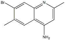 4-Amino-7-bromo-2,6-dimethylquinoline 结构式