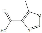 5-methyloxazole-4-carboxylic acid 结构式